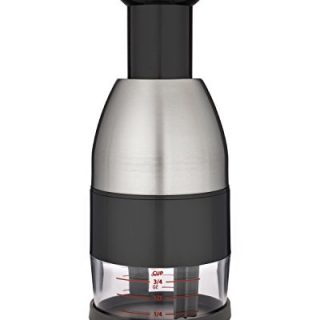 Vivaant Food Chopper - Manual Slicer Dicer Mincer - Time Saver For Vegetables Salads Onions Garlic Nuts And More - Commercial Quality With Easy-Clean Design (Stainless)