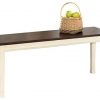 Signature Design by Ashley Whitesburg Dining Room Bench, Brown/Cottage White