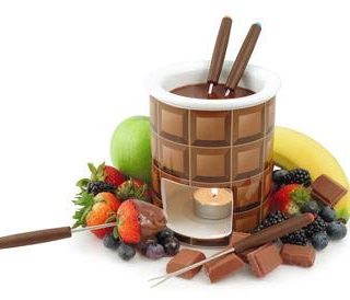 Swissmar Decadence Fondue Set, 7Piece, Brown