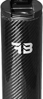 Real Carbon Fiber Travel Mug 17 oz Flask Accessory for Car Home Outdoor Office Double Wall Vacuum Insulated Stainless Steel Tumbler Fiber Black Handmade