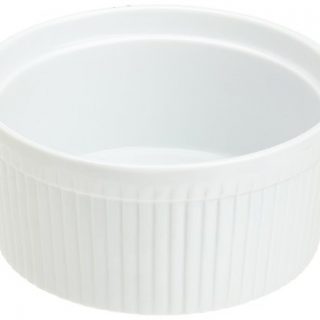 Kitchen Supply White Porcelain Soufflé 1.5-quart