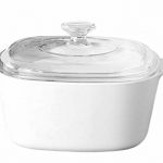 CorningWare 1.5 Litre Pyroceram Glass Classics Square Casserole, White