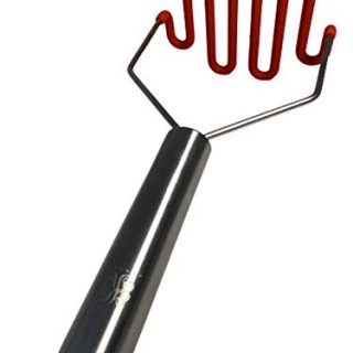 Potato Masher Utensil with Premium Silicone, Stainless Steel - Good Protects Non-Scratch Cookware+ Perfect for Smooth Mashed Vegetables and Fruits – Flexible Kitchen Smasher Hand Tool