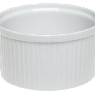 Pillivuyt Porcelain 3.75-Cup, 6-1/2-Inch Diameter Classic Pleated Souffle Dish