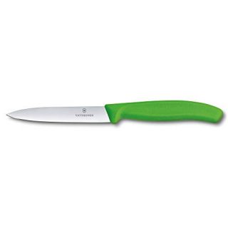 Victorinox Swiss Classic Paring Knife for Cutting and Preparing Fruit and Vegetables Straight Blade in Green, 3.9 inches