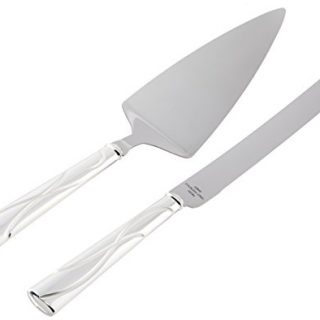 Lenox Adorn Cake Knife & Server Set, Silver