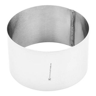 Ring Mold, Ring Mould - Round Pastry Mold - Stainless Steel - Commercial Grade - 4" - 1ct Box - Restaurantware (RWM004)