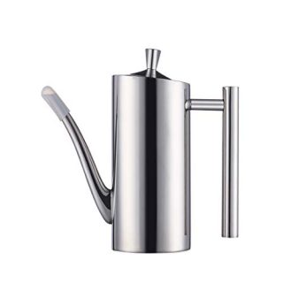 EAMATE Olive Oil Dispenser, Stainless Steel 304 Oil & Vinegar Cruet, Drip Free Sauce Bottle for Kitchen (17OZ)