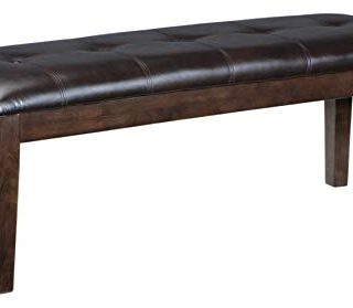 Signature Design by Ashley Haddigan Dining Room Bench, Dark Brown