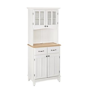 Buffet of Buffet White with Wood Top with Buffet by Home Styles