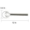Kotuam Danish Dough Whisks Stainless Steel, Bread Blender Egg - Image 2