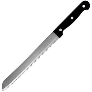 Professional Bread and Cake Knife, 8-Inch Serrated Slicer Edge Sharp Blade with Strong Black Handle