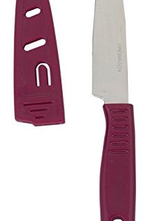 Helen's Asian Kitchen Universal Paring Picnic Knife, 3.75-Inch Blade, Stainless Steel with Safety Cover
