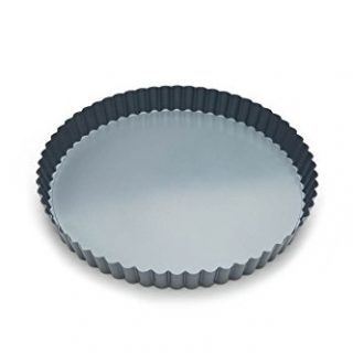 Fox Run Removable Bottom Non-Stick Tart and Quiche Pan, 9-Inch Diameter,Loose Bottom Quiche Pan - 9-inch