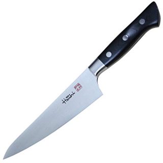 Hattori Japanese Chef’s Knife, FH-5L Professional Honesuki Boning Knife, VG-10 Cobalt Steel Pro Kitchen Knife with Ergonomic Black Linen Micarta Handle, 6.2 inch