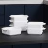 Square Double Handle Ramikins for Pudding - Image 2