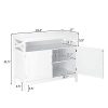 Bonnlo Sideboard Buffet Storage Cabinet, Kitchen Storage - Image 5