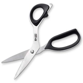 All-New DI ORO High-Carbon Stainless Steel Offset Kitchen Scissors - Heavy-Duty Come-Apart Kitchen Shears - Surgical Grade Utility Scissors for the Kitchen and Home - Dishwasher Safe, Easy to Clean