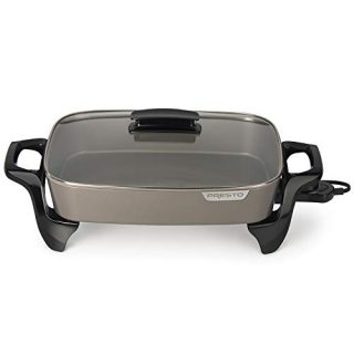 Presto Electric Skillet, 16", Grey Ceramic