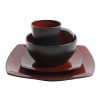 Gibson Soho Lounge 16-Piece, Square Reactive Glaze Dinnerware Set - Image 5