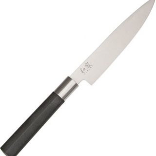Kai Wasabi Black Utility Knife, 6-Inch