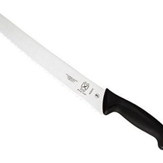Mercer Culinary Millennia Wide Wavy Edge Bread Knife, 10-Inch, Black