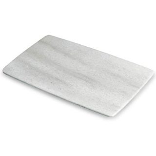 MAYROOM Natural Marble Stone Cheese Cutting Boards Slate Pastry Cake Stands Platters Slicers Serving and Cheese Tray Board Kitchen Parties White For Home(11.8x3 inch, Cloud White)
