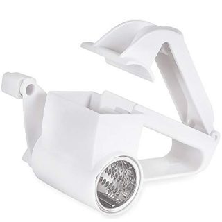 Rotary Cheese Graters, Manual Handheld Cheese Cutter with Stainless Steel Drum, Hand Crank Kitchen Tool for Grating Hard Cheese, Chocolate, Nuts and More