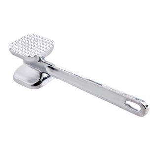 Hemoton Meat Tenderizer Stainless Steel Double Side Meat Blades Handle Needle Beef Pork Chicken Tenderizer Mallet Hammer Mallet Tool Pounder Metal for Tenderizing Steak Beef and Poultry Chicken