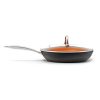 Nonstick Ceramic Copper Frying Pan: Non Stick 10 Inches Skillet With Glass Lid - Image 4