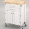 Dolly Madison White Prep & Serve Cart by Home Styles - Image 3