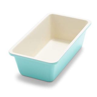 GreenLife Bakeware Healthy Ceramic Nonstick, Loaf Pan, 8.5" x 4.4", Turquoise