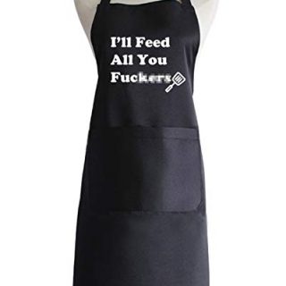 Funny Kitchen Aprons with Pockets for Men Fathers Gifts