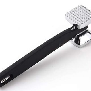 Spring Chef Meat Tenderizer, Heavy Duty Hammer Mallet Tool & Chicken Pounder, Black