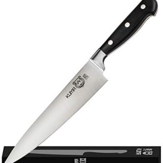 KUMA Multi Purpose Chefs Knife - Pro Bolster Edition - Razor Sharp Out Of The Box - Chef Knife 8 Inch for Carving, Slicing & Chopping - Great Ergonomic Handle - Professional Kitchen Knives