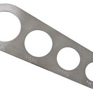 HOME-X Stainless Steel Spaghetti Measurer Tool, Pasta Portion-Control Tool for Kitchen, Spaghetti Measuring Gadget-7”L