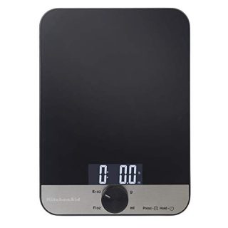 KitchenAid Glass 11 Pound Digital Top Kitchen Scale, One