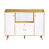 Menaka Wooden Kitchen Storage Cabinet, Sideboard Cupboard - Image 2
