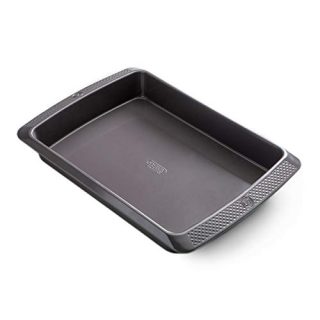 SAVEUR SELECTS 10-Inch by 14-Inch Roasting Pan, Non-stick, Warp-resistant Carbon Steel, Dishwasher Safe, Artisan Series