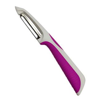 Aniso Kitchen Vegetable Peeler-Stainless Blade-Silicone Handle-Suitable for Vegetables Potato and Carrot Fruits Peeling Machine (serrated blade)