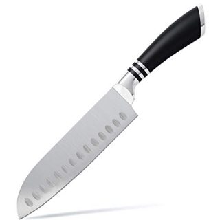 Santoku Knife - 7 inch Kitchen Knife Ultra Sharp Asian Knife Japanese Cooking Chef Knife - Best Choice for Home Kitchen and Restaurant
