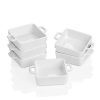 Square Double Handle Ramikins for Pudding