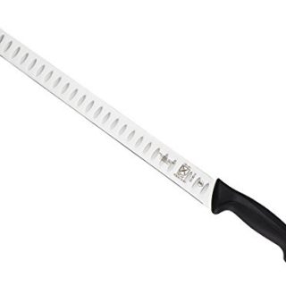 Mercer Culinary Millennia Granton Edge Slicer, 14-Inch, Black