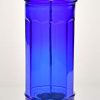 HOME-X Cobalt Blue Glass Straw Dispenser, Straw Holder - Image 5
