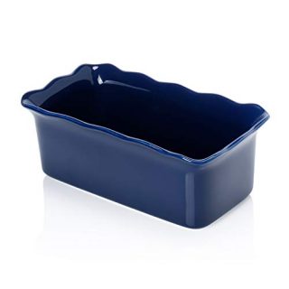 Sweese 519.103 Porcelain loaf pan for Baking, Non-Stick Bread Pan Cake Pan, Perfect for Bread and Meat, 9 x 5 inches, Navy