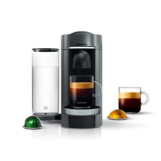 Nespresso VertuoPlus Deluxe Coffee and Espresso Maker by De'Longhi, Titan