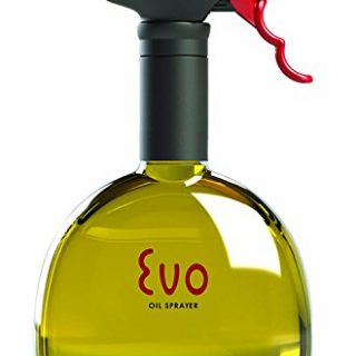 Evo Oil Sprayer Evo Sprayer Bottle, Non-Aerosol for Olive Cooking Oils, 18-Ounce Capacity, 18 oz, Yellow