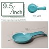 DOWAN Spoon Rest for Kitchen, 2 Packs Ceramic Farmhouse Spoon - Image 3