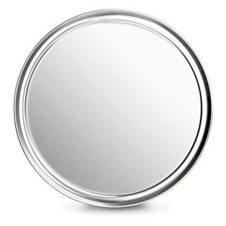 New Star Foodservice 50769 Pizza Pan/Tray, Wide Rim, Aluminum, 16 Inch