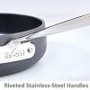 All-Clad HA1 Hard Anodized Nonstick Frying Pan with Lid - Image 4